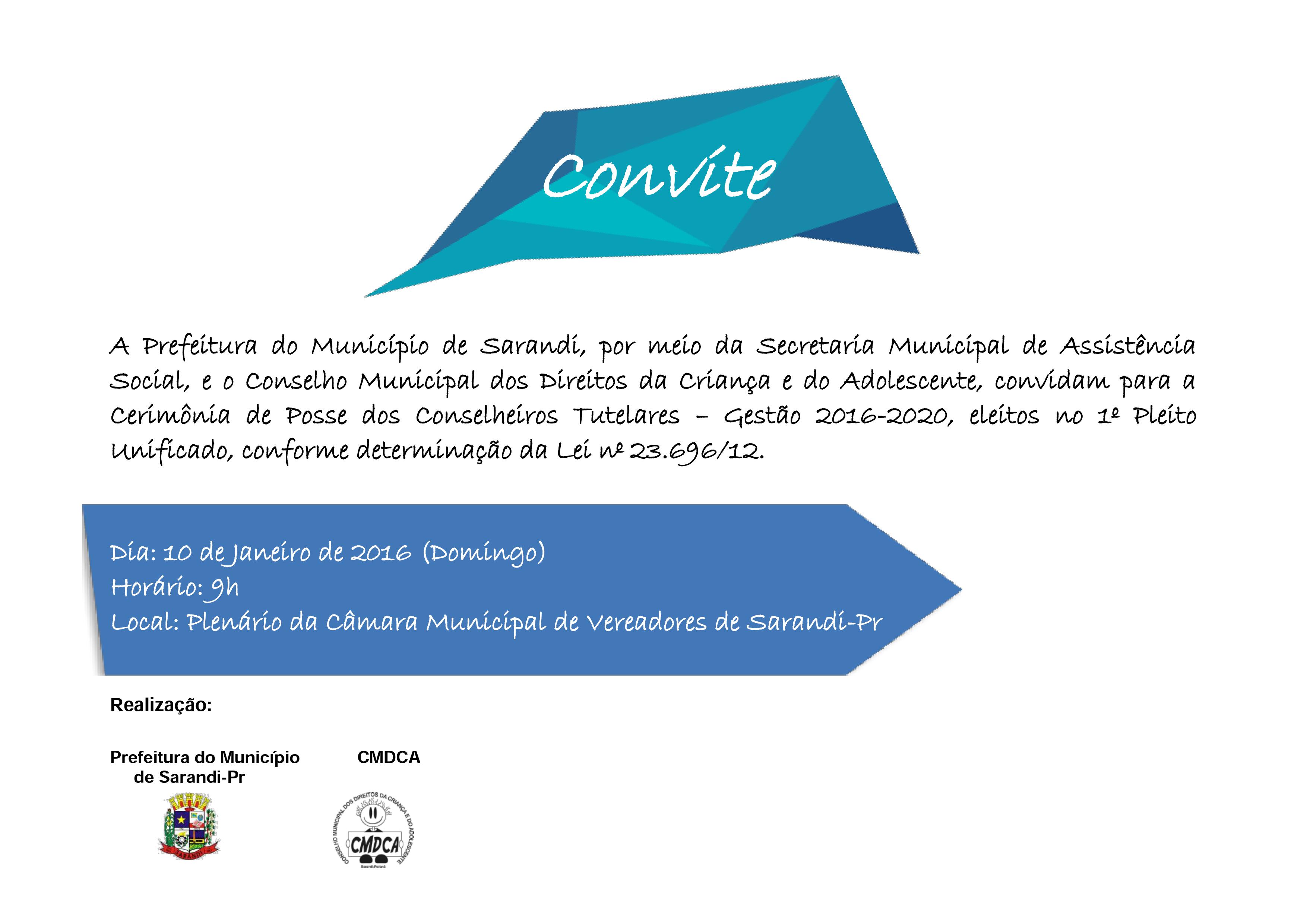 Conselheiros Tutelares serão empossados no domingo